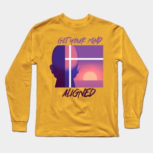 Mind Aligned - pastel sunrise Long Sleeve T-Shirt